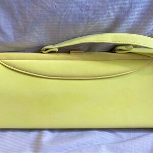 Vintage Yellow clutch “Red Cross Shoes” 1940-1950s